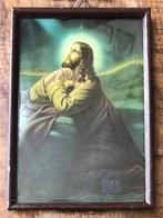 Jezus Prent - 19 x 13 cm, Antiek en Kunst, Kunst | Schilderijen | Klassiek, Ophalen of Verzenden