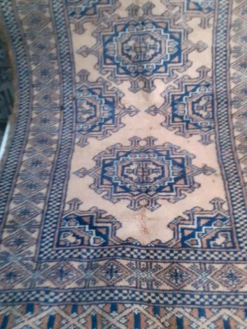 Vintage Beige/Blauw Tapijt beschikbaar voor biedingen