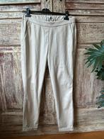 Nukus creme leatherlook broek maat L, Beige, Maat 42/44 (L), Ophalen of Verzenden, Zo goed als nieuw