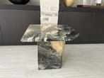 Bijzettafel - Italiaans Carrara marmer - 40 x 40, Ophalen of Verzenden, Gebruikt, 75 tot 100 cm, 50 tot 75 cm