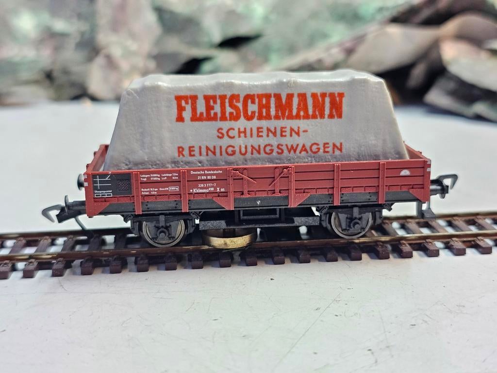 Modeltrein Ho fleischmann schoonmaak wagon, reinigingswagen, Ophalen of Verzenden, Gelijkstroom, Wagon, Fleischmann