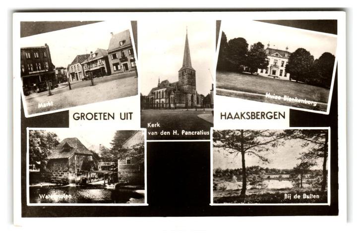 Haaksbergen, Groeten uit Haaksbergen, Verzamelen, Ansichtkaarten | Nederland, Gelopen, Overijssel, 1940 tot 1960, Verzenden