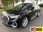 Audi Q3 Sportback 45 TFSI e I S Line I Navigatie I Trekhaak, Auto's, Stof, Gebruikt, Zwart, 150 pk