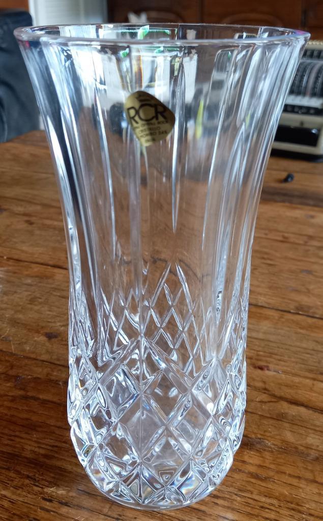 RCR Crystal, vaas en parfumflesje, Antiek en Kunst, Antiek | Glas en Kristal, Ophalen of Verzenden