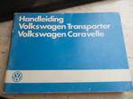Instructieboek VW Transporter T3, VW Caravelle +Syncro 1986, Ophalen of Verzenden
