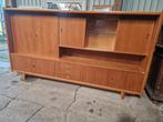 Vintage Gsl dressoir highboard wand/ bar kast mid century, Huis en Inrichting, Kasten | Dressoirs, Ophalen, Zo goed als nieuw