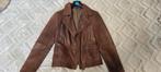 Brown leather jacket for women, Ophalen of Verzenden, Nieuw, Zwart, Korte mouw