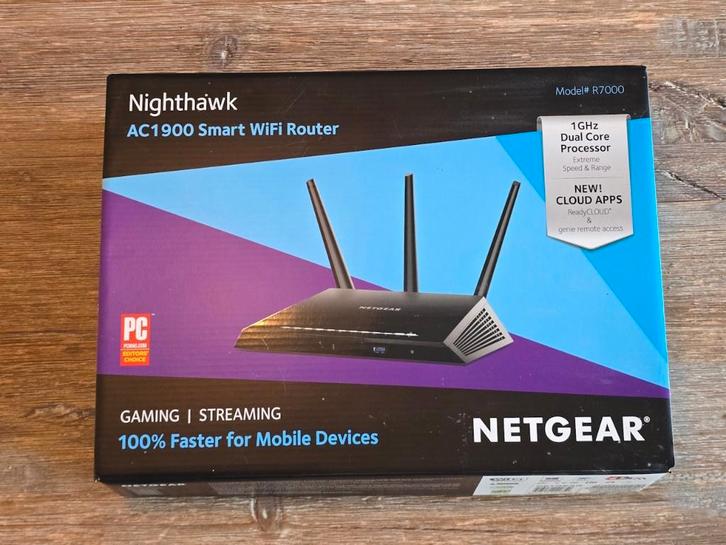 Netgear Nighthawk AC1900 R7000 Smart Wifi Router, Computers en Software, Routers en Modems, Gebruikt, Router, Ophalen