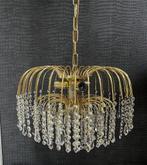 Kristallen Kroonluchter - Waterval Design, Ophalen, Gebruikt, Metaal, Minder dan 50 cm