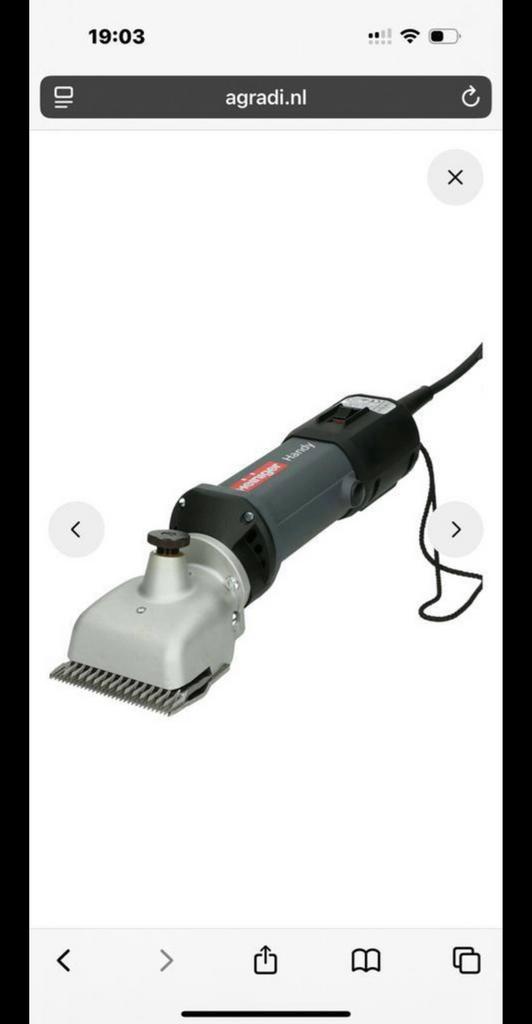 Heiniger handy scheermachine, Dieren en Toebehoren, Paarden en Pony's | Verzorgingsproducten, Gebruikt, Ophalen of Verzenden