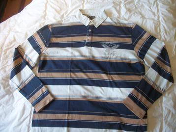 Polo Atlas for Men - XL - Ecru Blauw Bruin - Katoen - zgan  beschikbaar voor biedingen
