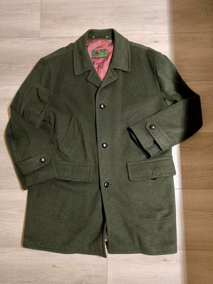 Echter Alpen Loden Jas XL - ZGAN, Kleding | Heren, Jassen | Winter, Zo goed als nieuw, Maat 56/58 (XL), Groen, Ophalen of Verzenden