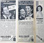 28 vintage advertenties reclames tanden producten 1935-50 ta, Verzamelen, Verzenden, Gebruikt, Overige typen