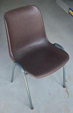 Kantine stoelen, Huis en Inrichting, Ophalen, Kunststof, Gebruikt, Bruin
