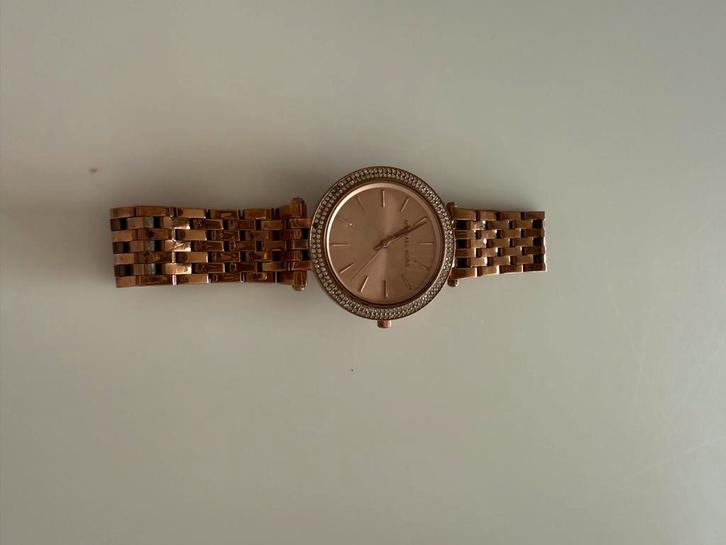 Michael Kors Dameshorloge Rosé Goudkleurig, Sieraden, Tassen en Uiterlijk, Horloges | Dames, Gebruikt, Polshorloge, Overige merken