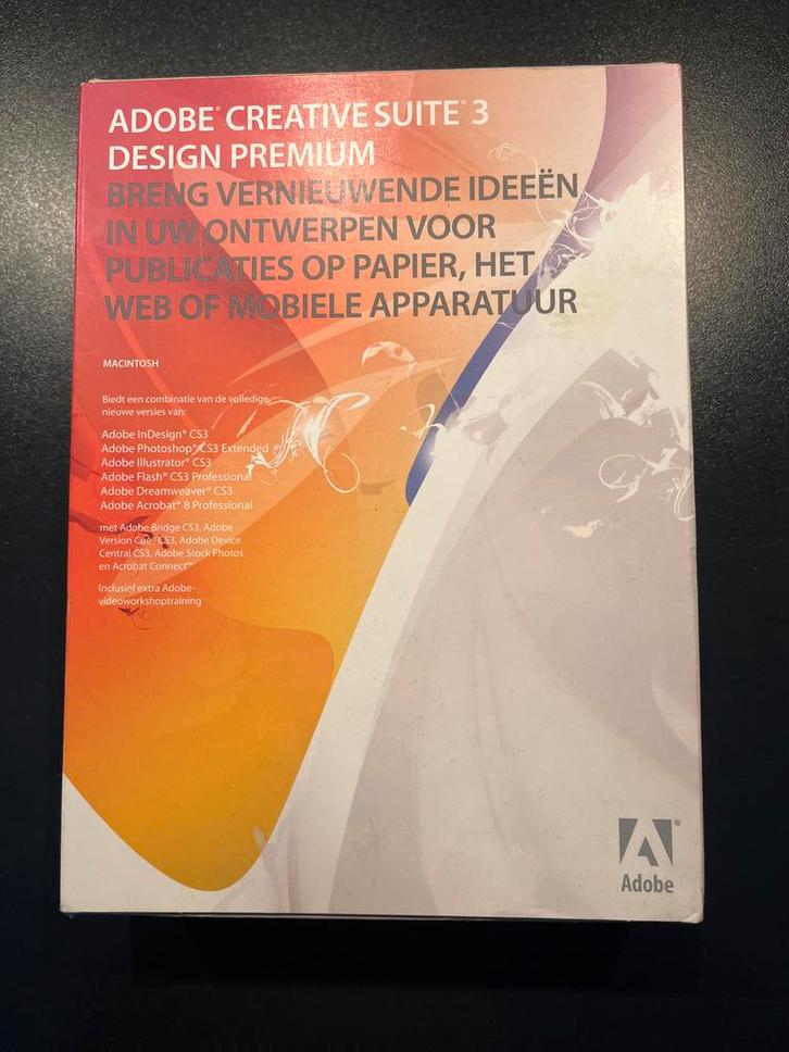 Adobe Creative Suite 3 Design Premium, Cd's en Dvd's, Cd's | Klassiek, Zo goed als nieuw, Overige typen, Modernisme tot heden