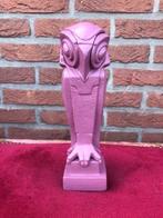 metalen beeld, gestileerde uil (1), Ophalen of Verzenden