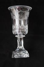 Antique Biedermeier gegraveerd Huwelijksglas 1860-1870, Antiek en Kunst, Antiek | Glas en Kristal, Ophalen of Verzenden