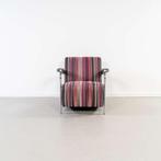 1x Leolux Scylla Fauteuil Laag Roze/Wit/Bruin/ Stof, Niet ingevuld, Niet ingevuld, 75 tot 100 cm, Ophalen of Verzenden