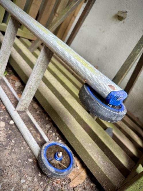 Ladder 3x 12 treeds, lengte 320cm x3, Doe-het-zelf en Verbouw, Ladders en Trappen, Gebruikt, Ladder, 4 meter of meer, Opvouwbaar of Inschuifbaar