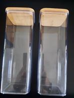 2 plastic opbergpotten NIEUW, Ophalen of Verzenden, Nieuw