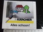sticker karcher alles schoon! hogedrukreinigers logo, Verzenden, Zo goed als nieuw, Merk