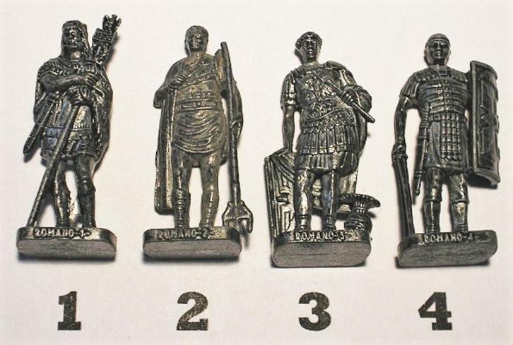 23ij- Ferrero kinder surprise metal ROMEINEN Romano serie, Verzamelen, Verrassingseieren, Zo goed als nieuw, Overige typen, Ophalen of Verzenden