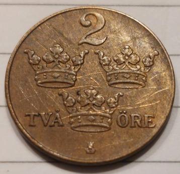 2 Ore - Zweden 1937 [5876]  [PoMuNi]	 beschikbaar voor biedingen