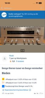 Sanyo Tuner en Versterker Set - Zeer Goed!, Overige merken, Ophalen of Verzenden, Zo goed als nieuw, Minder dan 60 watt