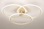 plafondlamp led beige 50cm tafel keuken bank bedrijf lamp, Ophalen of Verzenden, Nieuw