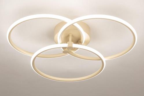 plafondlamp led beige 50cm tafel keuken bank bedrijf lamp, Huis en Inrichting, Lampen | Plafondlampen, Nieuw, Ophalen of Verzenden