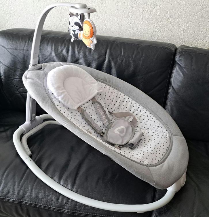 te koop licht grijze wit lionelo wip stoeltje nieuw, Kinderen en Baby's, Wipstoeltjes, Nieuw, Wipstoel, Overige merken, Met gordel(s) of riempje(s)