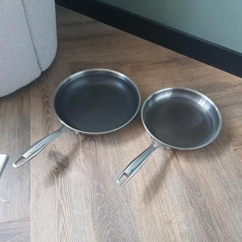 2 pannen van infinity chef high tech 3, Huis en Inrichting, Keuken | Potten en Pannen, Zo goed als nieuw, Koekenpan of Braadpan