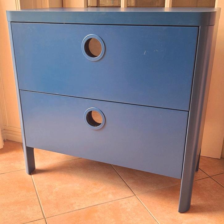 Ikea ladekast blauw met veel opbergruimte, Kinderen en Baby's, Kinderkamer | Commodes en Kasten, Gebruikt, Minder dan 90 cm, 75 tot 100 cm