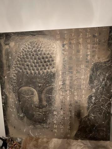 Boeddha Schilderij  met Aziatische Tekens ( Intratuin) beschikbaar voor biedingen