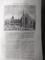 17 / Hooglandse Kerk te Leiden Gravure uit 1733, Ophalen of Verzenden