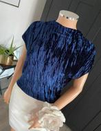 ZARA velvet top maat S donkerblauw, Blauw, Zara, Ophalen of Verzenden, Zo goed als nieuw