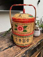 Chinese rijst pot mand chinees vintage oud Aziatisch, Overige vormen, Mand, Ophalen of Verzenden, Zo goed als nieuw