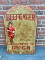 Vintage Beefeater Gin Reclamebord, Ophalen, Gebruikt