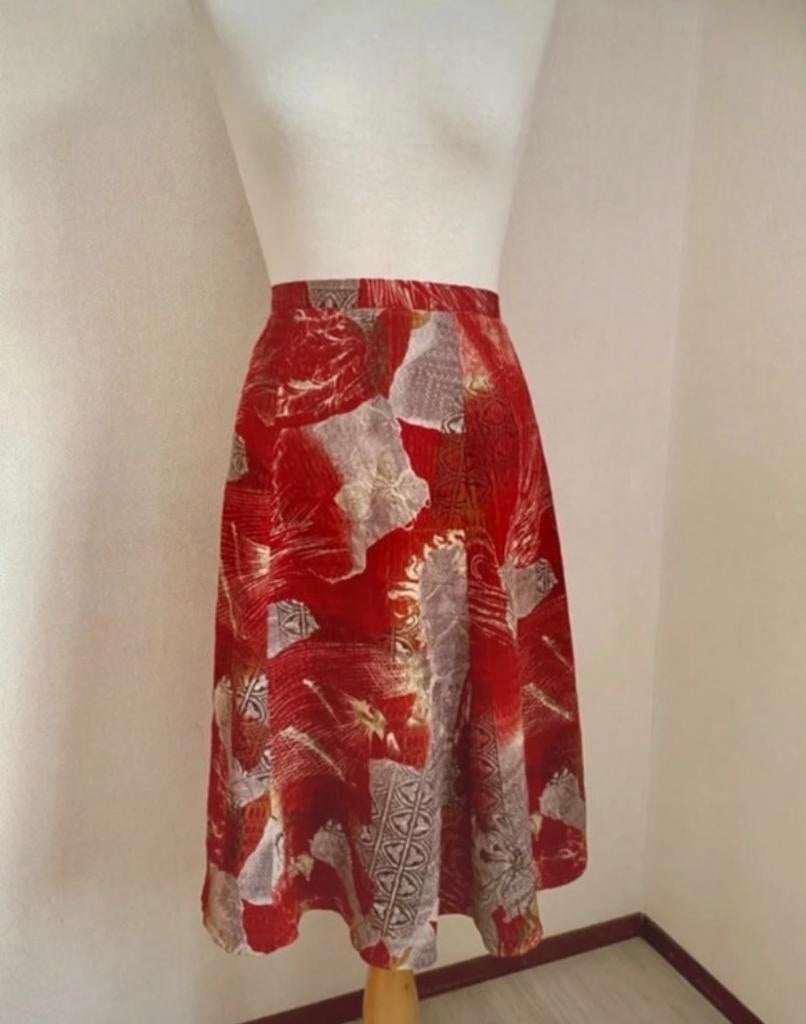 Vintage isis rok - maat 44, Maat 42/44 (L), Ophalen of Verzenden, Zo goed als nieuw, Rood