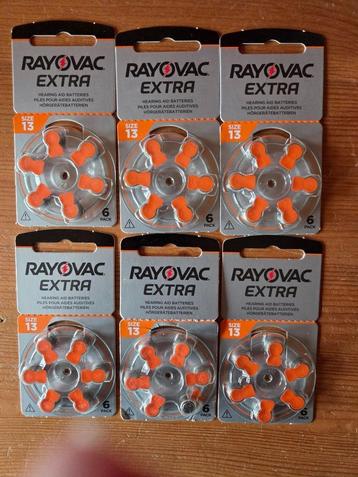 6 pakjes Rayovac Extra gehoorbatterijen size 13 beschikbaar voor biedingen