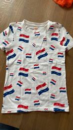 T-shirt vlaggetjes Koningsdag 134/140, Meisje, Ophalen of Verzenden, Zo goed als nieuw, Shirt of Longsleeve