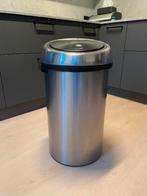 Brabantia touch bin 60 liter RVS, Ophalen, Gebruikt, 50 tot 75 cm, 40 liter of meer