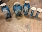 Hollands Blauw Wit Aardewerk Vaasjes - Delftse Stijl, Ophalen of Verzenden