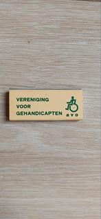 Vereniging Gehandicapten AVO Speldje, Ophalen of Verzenden, Gebruikt