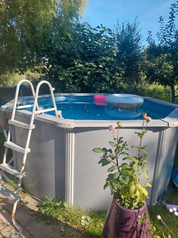 Stalenwand zwembad 3.20m rond, incl. pomp, trap en meer! beschikbaar voor biedingen