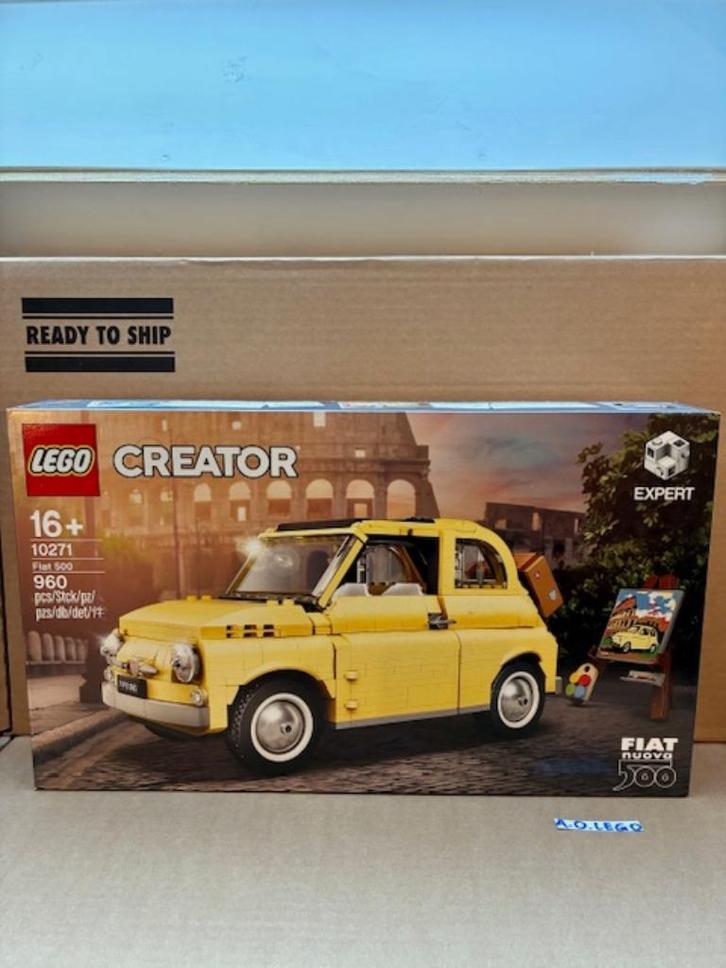 Lego 10271 Fiat 500, Kinderen en Baby's, Speelgoed | Duplo en Lego, Nieuw, Lego, Complete set, Verzenden