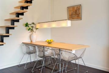 Hanglamp voor boven eetkamer, witte stof en metalen armatuur beschikbaar voor biedingen