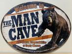 The Man Cave beer ovaal reclamebord van metaal wandbord deco, Huis en Inrichting, Woonaccessoires | Tekstborden en Spreuken, Info@deconoord.nl