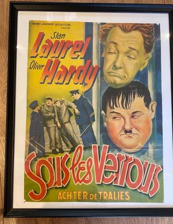 Laurel & Hardy  bioscoop poster , zeldzaam beschikbaar voor biedingen